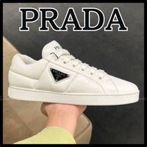 【PRADA】豪華仕様！lady's ロゴ パデットスニーカー(36サイズ)