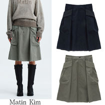 無料配送 ◆MATIN KIM◆ BIG POCKET CARGO MIDI SKIRT