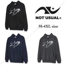 ☆韓国☆［NOT'USUAL］Unisex silver symbol star hoodie 3C