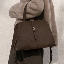 MONOROW(モノロウ) ハンドバッグ MONOROW BLANC MEDIUM SUEDE CHOCO BROWN/韓国 3wayバッグ