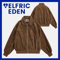 Aelfric Eden クロップド スエード ジップアップ ジャケット