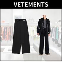 関税送料込【VETEMENTS】ヴェトモン スウェットパンツ ワイド