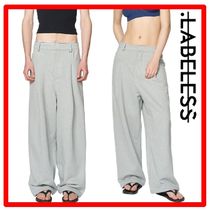 ★人気★【LABELESS】★TUCKED SWEATPANTS★スウェットパン.ツ★