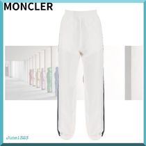 国内配送【MONCLER】サイドライン ロゴ ジョガーパンツ