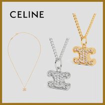 贈り物にも最適 *CELINE* トリオンフ ラインストーン ネックレス