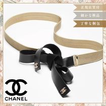 《コーデのアクセントに》CHANEL Black & Gold レザーベルト