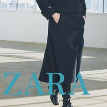 【ZARA】ZW COLLECTION ウール混紡ケープスカート 9832/763