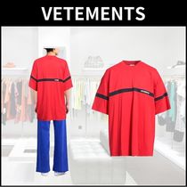 関税送料込【VETEMENTS】ヴェトモン Tシャツ ロゴ バイカラー