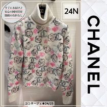 【☆華やかで可愛いカメリア×CCロゴ♪】CHANEL プルオーバー