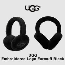 【アグ】(W) UGG Embroidered Logo Earmuff Black