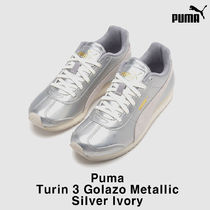 【プーマ】Puma Turin 3 Golazo Metallic Silver Ivory 23-30