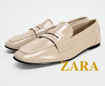 ☆ドイツ発*ZARA*新作*パテントローファー/WHITE☆