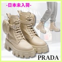 【直営店】PRADA モノリスレザーとリナイロンのブーツ