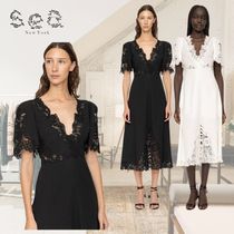 限定! Sea NY (シーニューヨーク)レース Vネック ワンピース