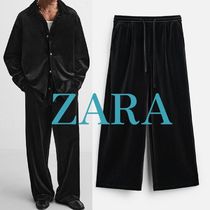 【ZARA】ベルベットジョガーウエストパンツ 5320/423