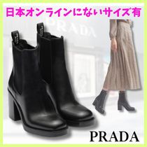 【直営店】PRADA レザーアンクルブーツ