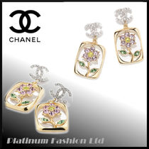 クルーズ 2024/25【CHANEL】お花 ビジュー CCロゴ ピアス