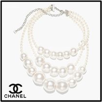 三連コスチュ−ムパール【CHANEL】ネックレス