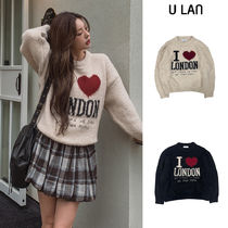 【U LAN】London Eye Angora Wool Knit