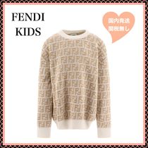 【関税無】FENDI キッズ FFロゴ インターシャニット セーター