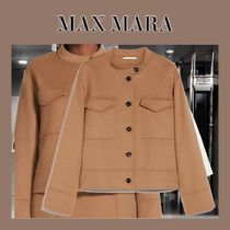 'S MAX MARA[スプレーモ] ピュア ウール クロップド ジャケット