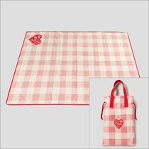 【10 corso como 】Red Check Picnic Mat