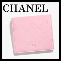 《涼しげな高級感♪》24P限定★CHANEL ミニ財布 ピンク