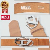 【DIESEL】 B-1DR W レザーベルト ブラウン 【ディーゼル】