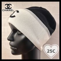 【バイカラーでお揃いにも♡】CHANEL ニット帽