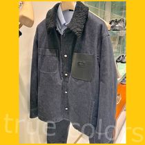 FENDI 24WINTER シープスキンカラー ブラックデニム ジャケット