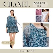 CHANEL CC ロゴ 長袖 ブラウス シャツ 直営店 ランウェイ 魚 白