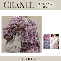 CHANEL CC ロゴ 長袖 ブラウス シャツ 直営店 ランウェイ 魚 白