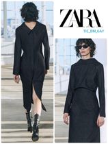 スペイン発送 ZARA ZW コレクション デニムミディドレス 最新作