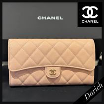 【上品★】CHANEL　クラシックフラップウォレット　ベージュ