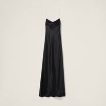 【日本入手困難】ミュウミュウ Long satin dress ワンピース