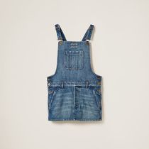 【日本入手困難】ミュウミュウ Denim bib mini-dress ワンピース