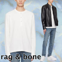 【rag & bone】ホワイト ワッフル ヘンリーネック