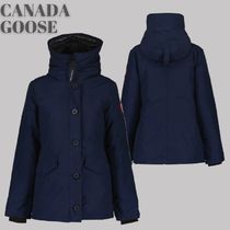 関税込【CANADA GOOSE】Lynnwood Parka★Navy★ロゴ ジャケット