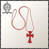 CHROME HEARTS◆シリクロム CHクロス ペンダント レッド