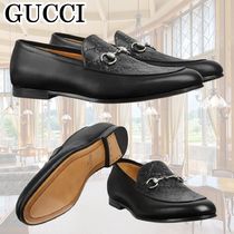 GUCCI*魅力の逸品*ホースビット ブラックレザー ローファー