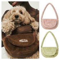 EMIS FUR HALF MOON FLAP BAG 4BNY412