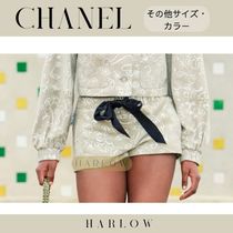 CHANEL バンツ アニマル柄 リボン 動物 ショート 直営店 レザー