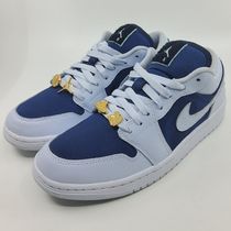 Nike Air Jordan 1 Low ゴールドチャーム付 Football Grey/Navy