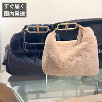 すぐ届く 国内発送 FURLA フルラ ファー バッグ ショルダー付き