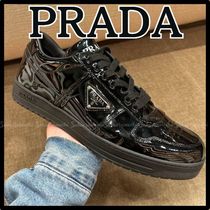 【PRADA】Xmasプレゼントに！men's レザースニーカー black