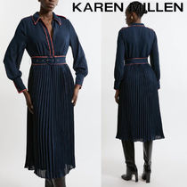 【KAREN MILLEN】プチミリタリーベルト織りシャツドレス 関税込