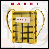 【MARNI】 マルニ バッグ MINI JACQUARD CHECK SHOULDER BAG