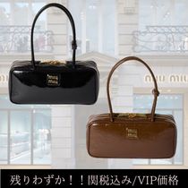 VIP価格【MIUMIU】パテントナプラックレザー製 Beau バッグ