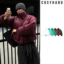 【COSYHARU】Crop Padding Overfit Hip Glossy Wellon