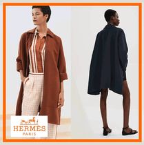 【極上の触り心地☆】HERMES ジッパー付き カシミア コート